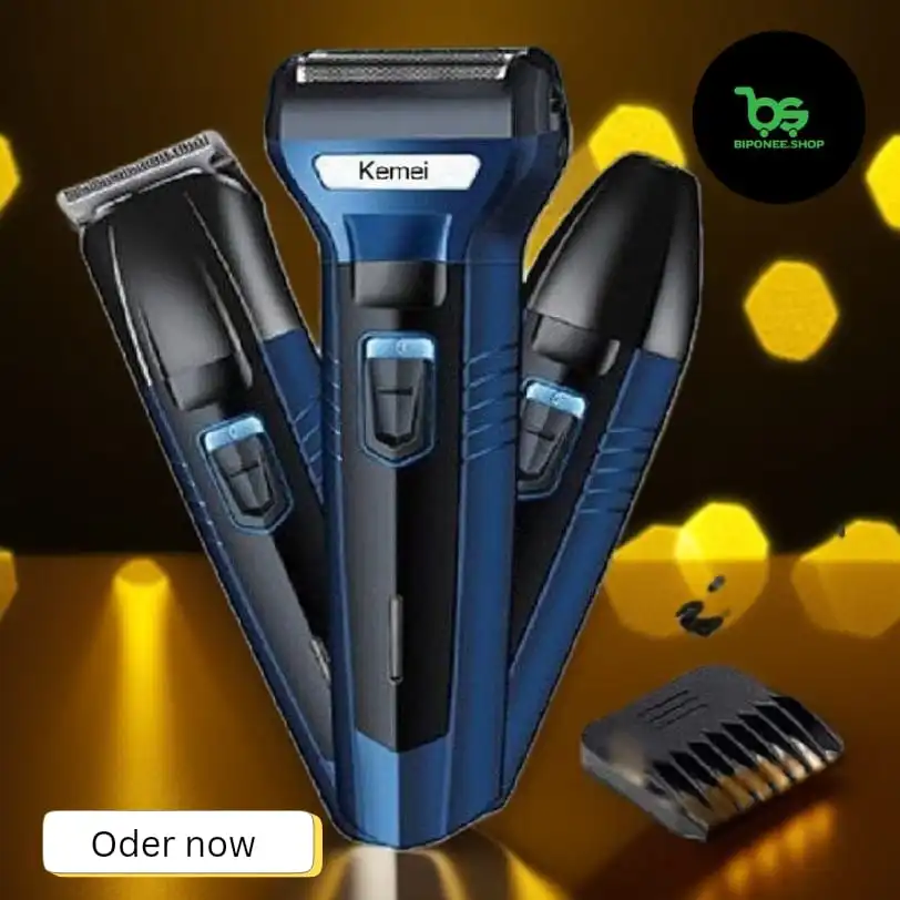 Trimmer, Men's Shaving, hair, beard, clipper, nose hair, remover, Kemei